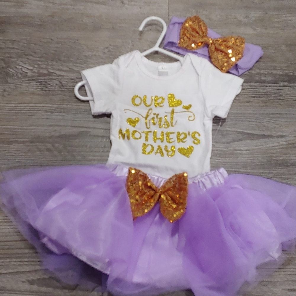 Our First Mother's Day Matching Set Size 6 months